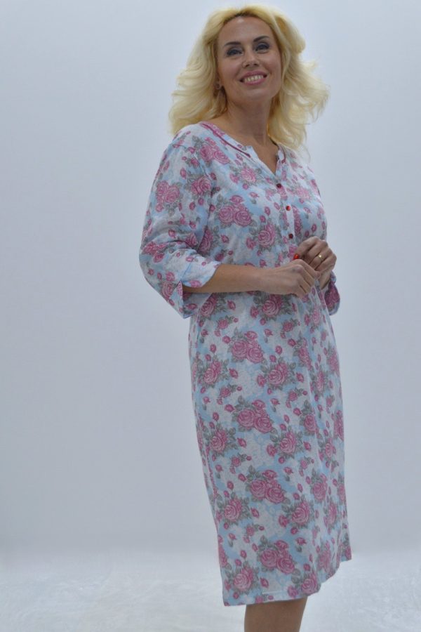 Camisa de dormir elegante, Estampada