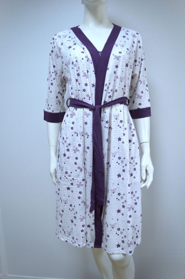 Robe modelo kimono, Estampado