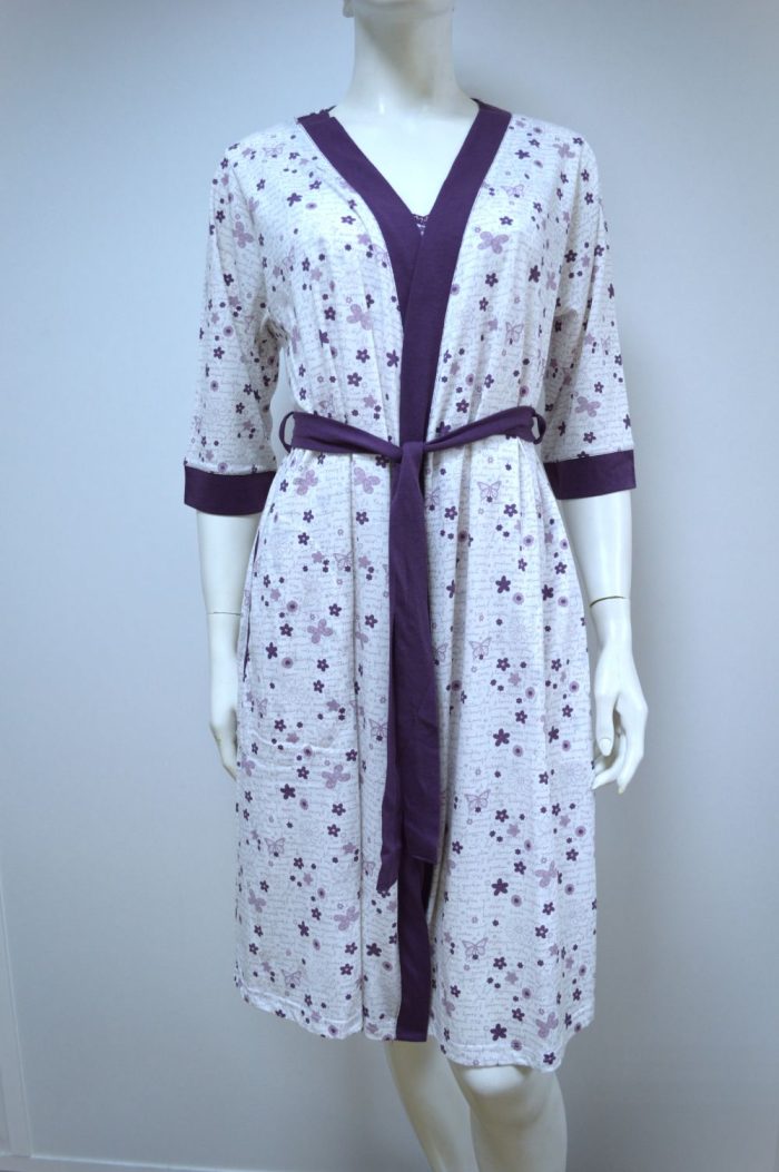 Robe modelo kimono, Estampado
