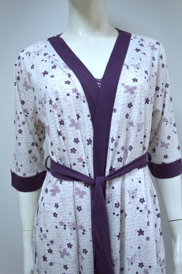 Robe modelo kimono, Estampado