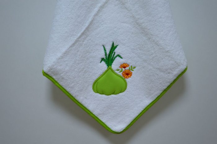 Pano de cozinha, Bordado Cebola
