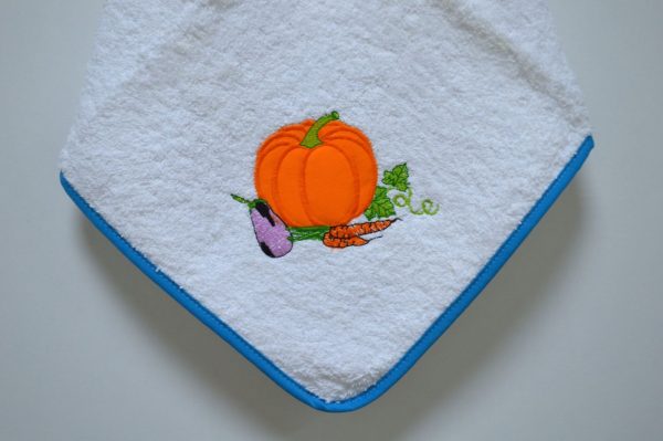 Pano de cozinha, Bordado Mix Legumes