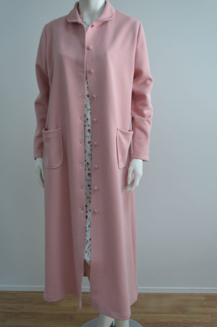 Robe de senhora com gola, Rosa