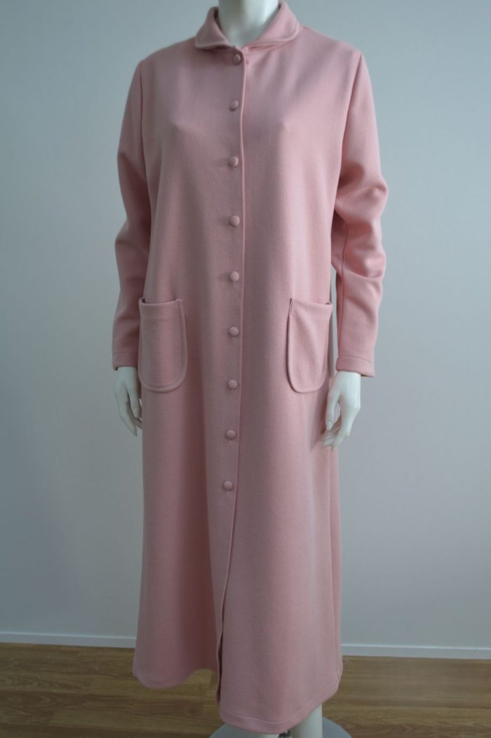 Robe de senhora com gola, Rosa