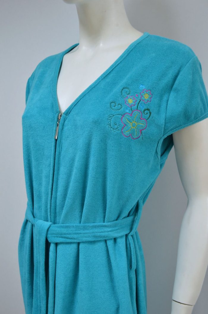Robe de verão com fecho, Azul