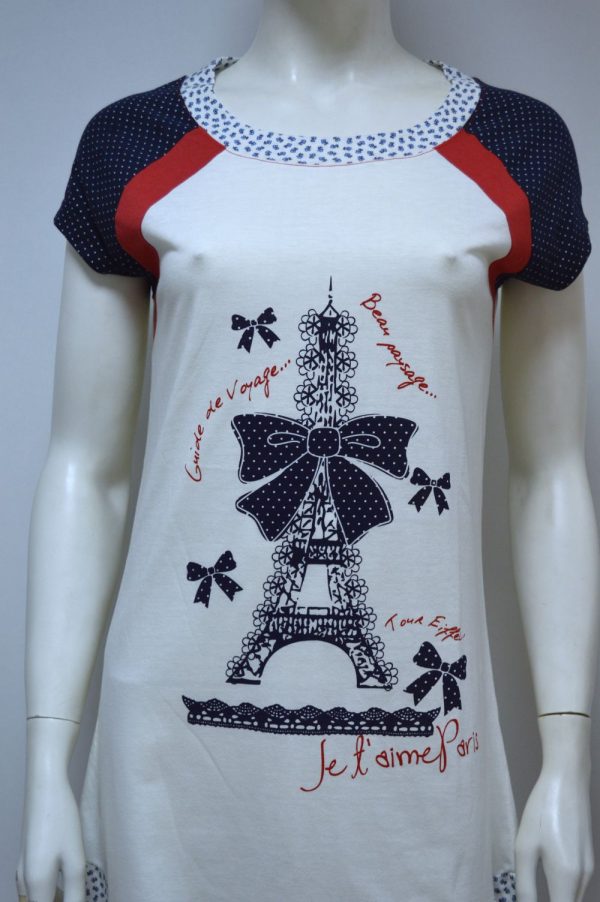 Camisa de Dormir Curta, Perola