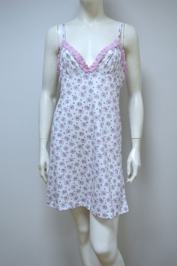 Camisa de dormir de alças, Estampada