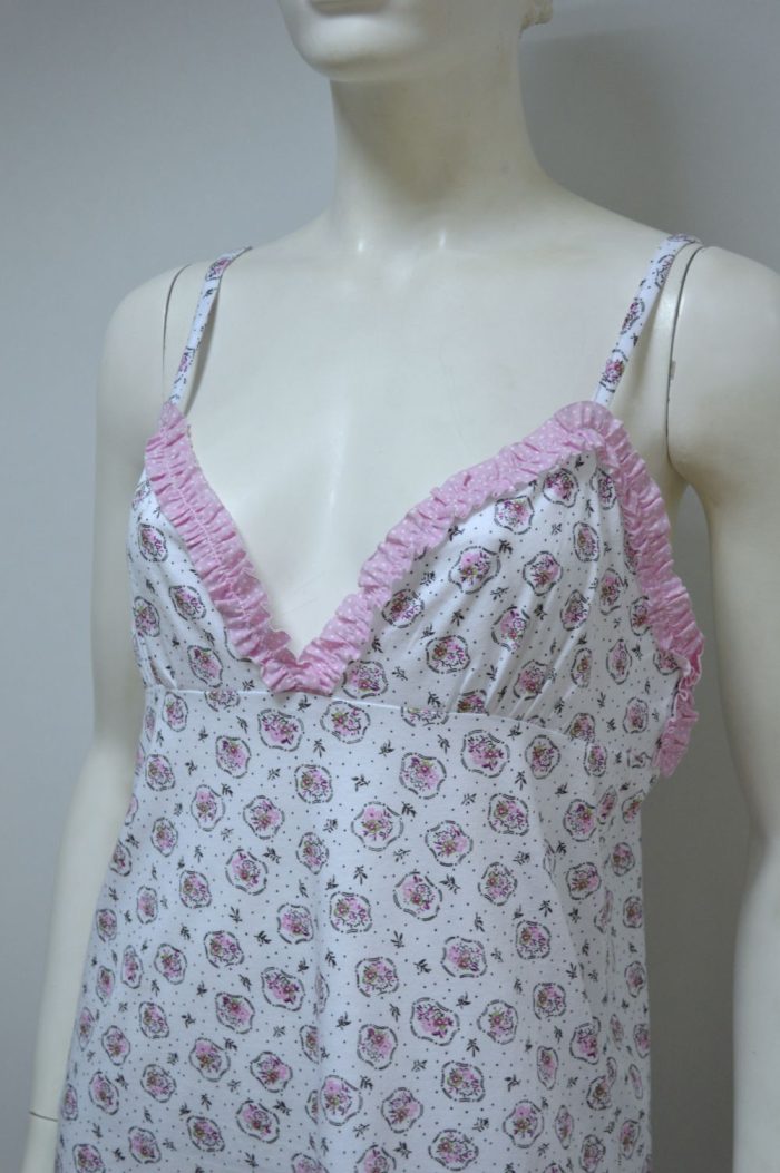 Camisa de dormir de alças, Estampada