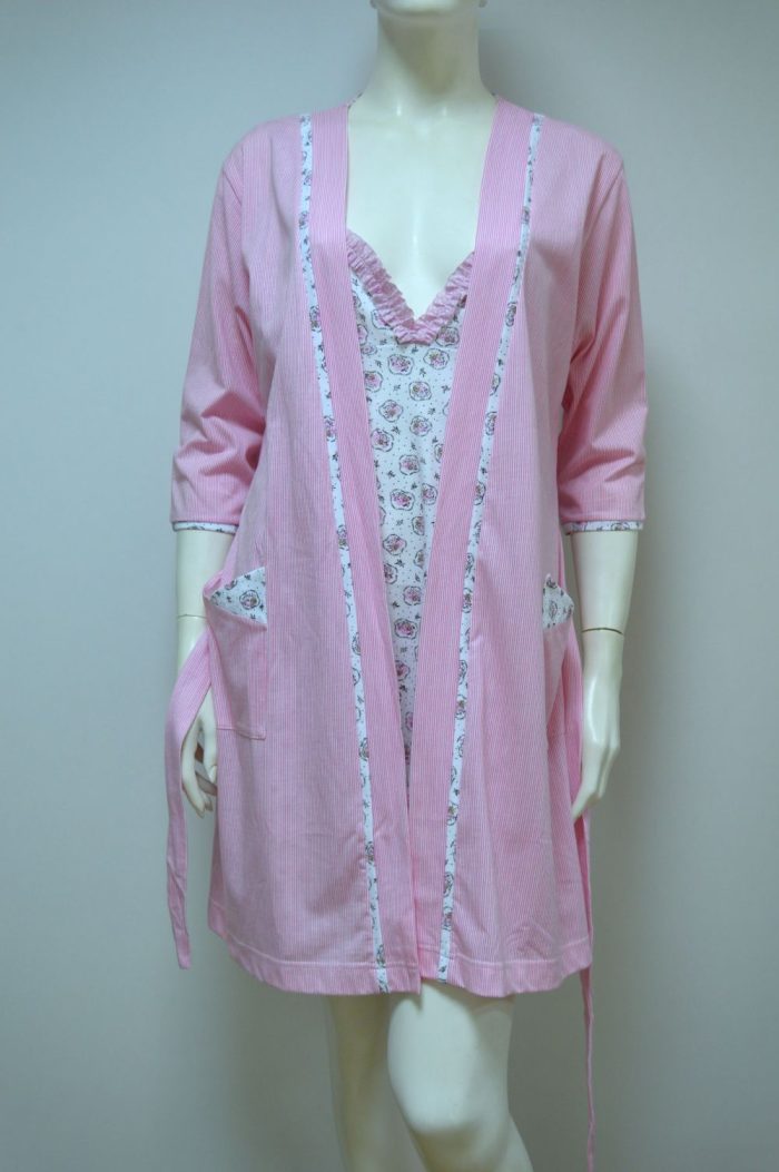 Robe modelo kimono, Riscas