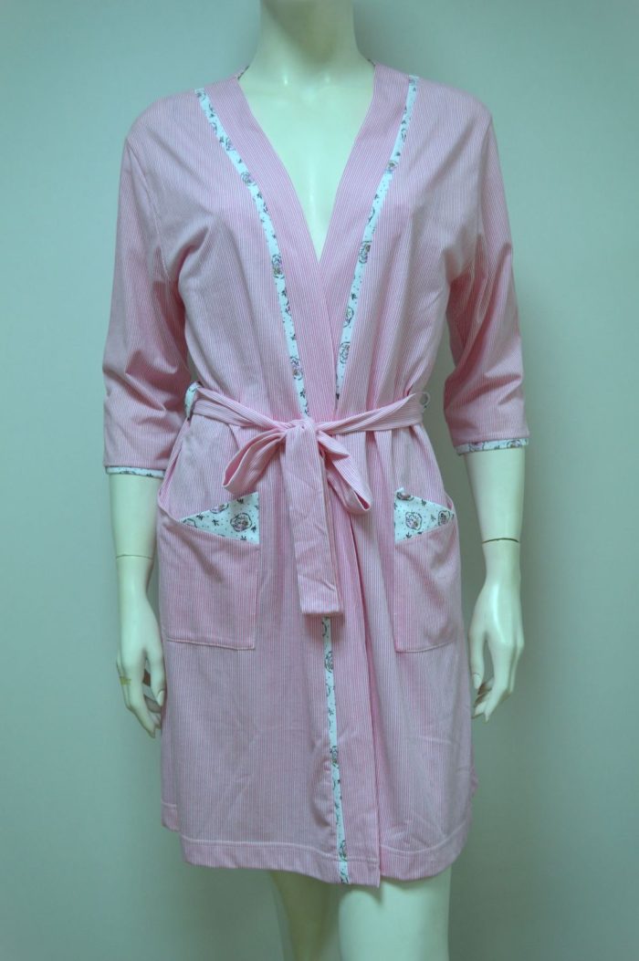 Robe modelo kimono, Riscas