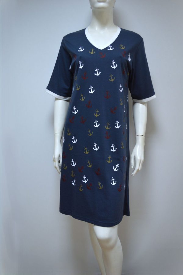 Camisa de dormir de Mulher, Marinho