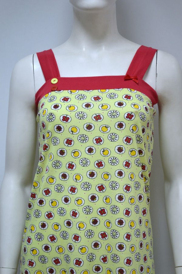 Camisa de dormir de alças largas, Estampada