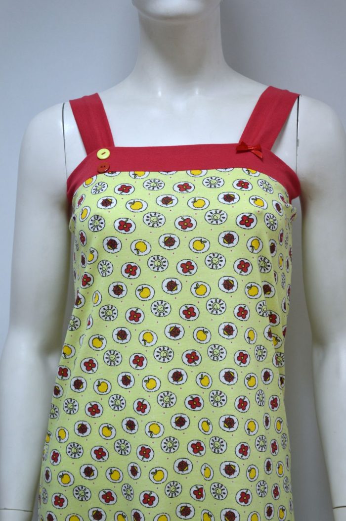 Camisa de dormir de alças largas, Estampada