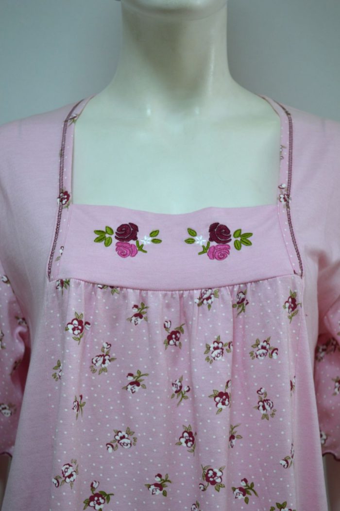 Camisa de noite comprida, Rosa