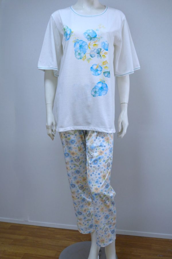 Pijama de Senhora de Manga Curta, Estampado