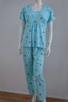 Pijama de Mulher Manga Curta, Estampado